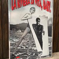 Insegna targa tabella Martini vintage anni 80 90