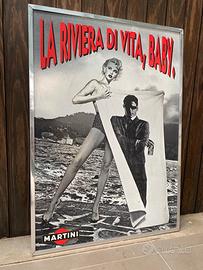 Insegna targa tabella Martini vintage anni 80 90