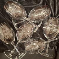 calici incisi fatto a mano  oggettistica bombonier