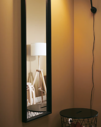 IKEA NISSEDAL Specchio, nero