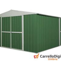 Box prefabbricato in acciaio 360x430cm verde