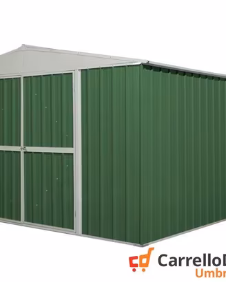 Box prefabbricato in acciaio 360x430cm verde