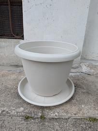 Vaso Plastecnic Terrae Ø 45cm + Sottovaso Omnia