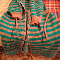 vestaglia di lana fatta a mano