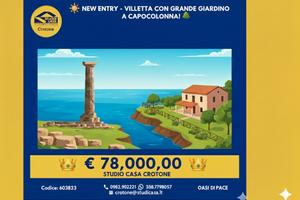 603823 Villetta a Capocolonna con ampio giardino