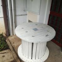 Tavolo bobina da giardino o terrazza