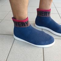  Sneakers alte a in maglia