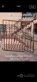 Cancello blindato in ferro con vernice ignifuga – 