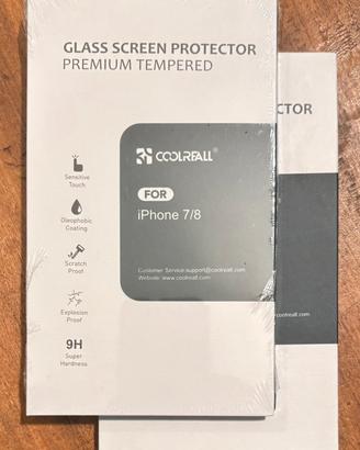 2 pezzi iPhone 7/8 protezione schermo