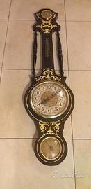 Orologio in legno con barometro, termometro...