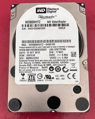 Western Digital WD5000HHTZ Velociraptor Hard Disk