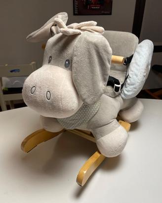 Cavallo a dondolo peluche Nattou asinello