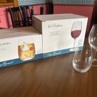 Bicchieri da vino e acqua