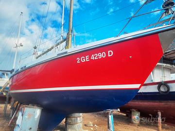 Barca a vela sloop completa di randa e genoa