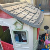 scivolo per bambini,con casa 