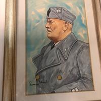 Dipinto quadro opera Romano Mussolini Benito Padre