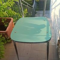 Sedie vintage in formica verde
