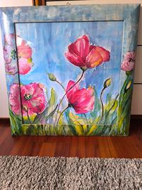 quadro papaveri 65x65