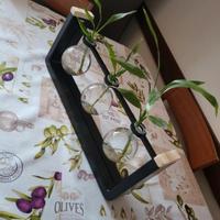 supporto triplo vasetti
