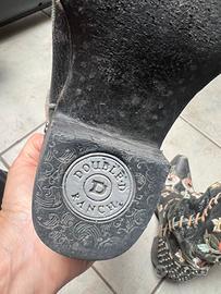 Texano donna ricamato a fiori