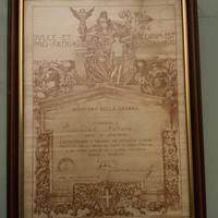 Documento originale Prima Guerra Mondiale 1923