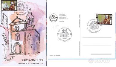 CARTOLINE Illustrate con annullo postale anni 70-9