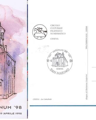 CARTOLINE Illustrate con annullo postale anni 70-9