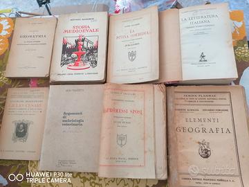 libri e dispense vecchie del 1930, 1940, 1950, etc