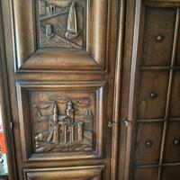 Camera da letto completa legno massello intagliato