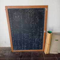 lavagna scolastica vintage cm.100x130 lesionata 