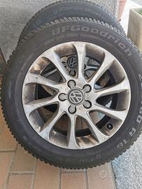 CERCHI in LEGA AUDI_ T--ROC completi di gomme