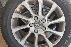 CERCHI in LEGA AUDI_ T--ROC completi di gomme