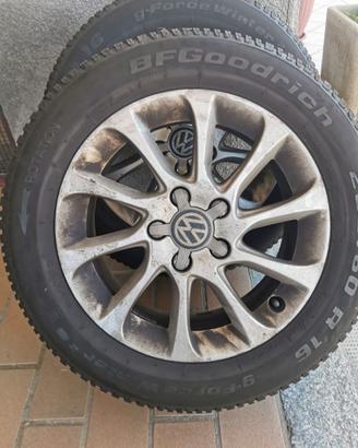 CERCHI in LEGA AUDI_ T--ROC completi di gomme