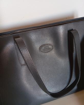 Borsa in pelle grigia The Bridge 