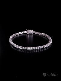 Bracciale tennis nuovo con zirconi cristali