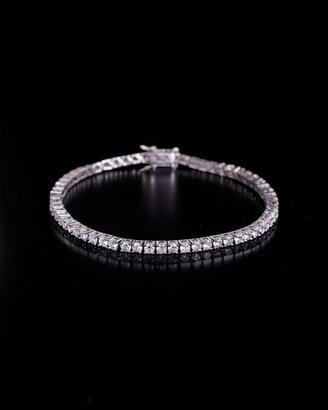 Bracciale tennis nuovo con zirconi cristali