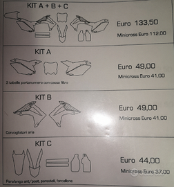 Kit grafica Cross/Enduro/Trial/Quad