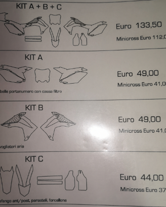 Kit grafica Cross/Enduro/Trial/Quad