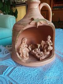 Presepe vintage in anfora