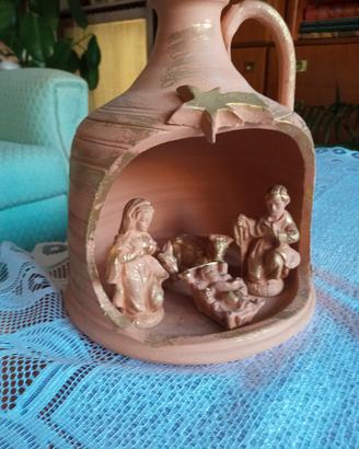 Presepe vintage in anfora