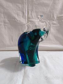 Scultura elefante in vetro di Murano