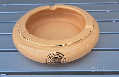 Posacenere rotondo Gold Wuhrer.
