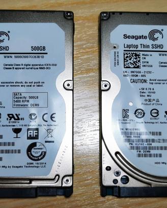 Hard disk hd 2,5 500gb SEAGATE SSDD ibrido ultra s