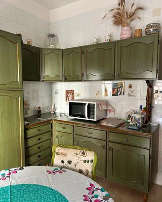 Cucina Vintage Snaidero Anni '70 Verde Rustico