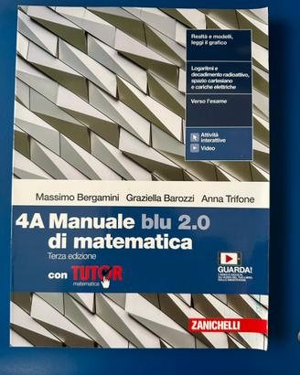 Manuale blu 2.0 con Tutor –  4A 4B - Matematica