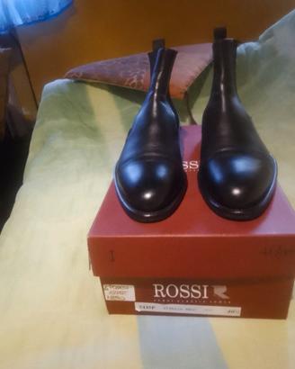 Stivaletti Chelsea uomo in vitello nero Rossi – Ma