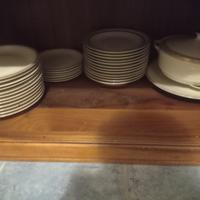 servizio di Piatti placcato in oro 