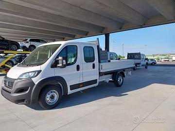 Fiat ducato doppia cabina 7 posti cassone fisso
