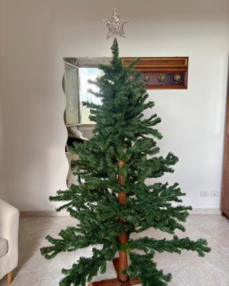 Albero di Natale  Ecologico con tronco in legno