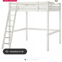 Letto soppalco ikea bianco